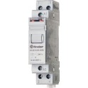 Telerruptor modular/ interruptor bipolar 2NA 16A SERIE 20, montaje carril 35mm, 48V DC contactos AgNi