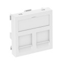 Marco para módulo conexión 45x45mm PC blanco