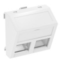 Marco para módulo conexión W1R 45x45mm PC blanco