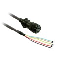 Cable 3m blindado 1,3mm² BCH2 freno conector mil