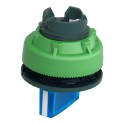 Cabeza selector FLUSH luminoso azul 2 posiciones retorno izquierda