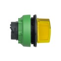 Cabeza selector FLUSH luminoso amarillo 3 posiciones retorno izquierda-centro