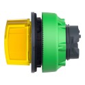 Cabeza selector FLUSH luminoso amarillo 3 posiciones retorno izquierda-centro