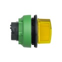 Cabeza selector FLUSH luminoso amarillo 3 posiciones retorno centro