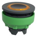 Cabeza pulsador FLUSH luminoso naranja LED anillo