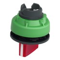 Cabeza selector FLUSH luminoso rojo 2 posiciones fijas