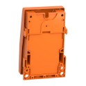 Interruptor pedal metálico con 1 posición 1 CC+CA naranja