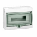 Cofret de superficie mini KAEDRA IP65 1x12 módulos puerta transparente 200x267x112