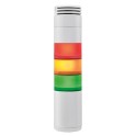 Columna de señalización EOS WM LT+3LM verde / naranja / rojo + sirena A+ 12/24V AC/DC gris