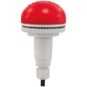 Zumbador con luz a LED multicanal rojo P50 M12 12/24V CC/CA