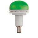 Zumbador con luz a LED multicanal verde P50 QC 12/24V CC/CA