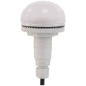 Zumbador con luz a LED multicanal blanco P50 M12 12/24V CC/CA