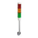 Columna con 3 niveles con zumbador lámpara LED 230V R-0-V