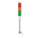 Columna con 3 niveles con zumbador lámpara LED 24V R-O-V