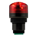 Piloto para cuadros P40 A LED rojo 12/24V AC/DC negro