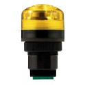 Piloto para cuadros P40 A LED amarillo 12/24V AC/DC negro