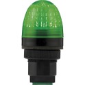 Piloto para cuadros P40 S verde 12/24V AC/DC negro