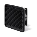 Ventilador con filtro para uso interno SERIE 7F, 230V AC, tamaño 1, 92x92mm, volumen de aire 24m³/h, negro