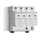 Protector contra sobretensiones SERIE 7P Tipo 1+2 compacto, 4 combinación varistor y vía de chispas, 275V AC, contacto señal