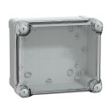 Caja industrial ABS 193x164x107 tapa transparente