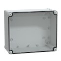 Caja industrial ABS 291x241x128 tapa transparente