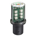 Lámpara LED 24V BA15D amarillo