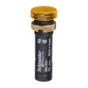 Piloto LED 12mm 24V amarillo / naranja