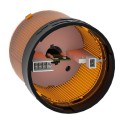 Elemento luminoso señalización intermitente led 230V naranja