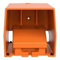 Interruptor pedal con 2 posiciones CC+CA naranja