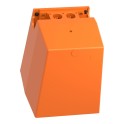 Interruptor pedal con 2 posiciones CC+CA naranja