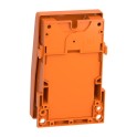 Interruptor pedal metálico con 2 posiciones 2 CC+CA naranja