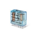 Mini-relé para circuito impreso/enchufable-reticulado 5mm SERIE 40, 1 contacto conmutado, 16A, AgCdO, 28V DC, lavable (emb.1un