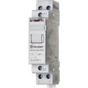 Telerruptor modular/ interruptor bipolar 2NA 16A SERIE 20, montaje carril 35mm, 230V AC contactos AgSnO2 (emb.1u)