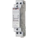 Telerruptor modular/ interruptor bipolar 2NA 16A SERIE 20, montaje carril 35mm, 125V AC contactos AgNi (emb.1u)