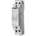 Telerruptor modular/ interruptor bipolar 2NA 16A SERIE 20, montaje carril 35mm, 12V AC contactos AgSnO2 (emb.1u)