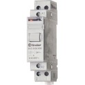 Telerruptor modular/ interruptor unipolar 1NA 16A SERIE 20, montaje carril 35mm, 24V DC, contactos AgNi (emb.1u)