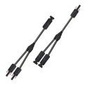 Kit conector MC4 (Ms/Hs) con deviación flexible 1-2 cable 2,5-6mm² 300mm 30A 1000V DC