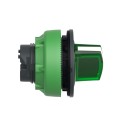 Cabeza selector FLUSH luminoso verde 2 posiciones retorno izquierda