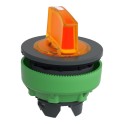 Cabeza selector FLUSH luminoso naranja 3 posiciones retorno centro