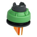 Cabeza selector FLUSH luminoso naranja 3 posiciones retorno centro