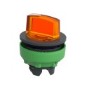 Cabeza selector FLUSH luminoso naranja 2 posiciones retorno izquierda