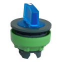 Cabeza selector FLUSH luminoso azul 3 posiciones retorno izquierda-centro