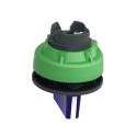 Cabeza selector FLUSH luminoso azul 3 posiciones retorno izquierda-centro