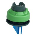 Cabeza selector FLUSH luminoso azul 3 posiciones retorno derecha-centro