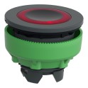 Cabeza pulsador FLUSH luminoso rojo LED anillo luminoso