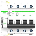 Reconectador automático diferencial compacto 4P 63A 300mA Clase A superinmunizado 10kA