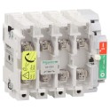 Interruptor seccionable 4P 63A 00C mando directo lateral derecho