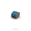 Conector 3 conductores 0,2-4mm2 spring box (40u)