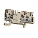 Borne de paso A3C 4 DL PUSH IN 4mm² 800V 32A beige oscuro