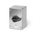 Interruptor de maniobra ISOLATORS-INOX 32A 3P+N IP65 150x160x90mm Y1 IK10 general gris / negro